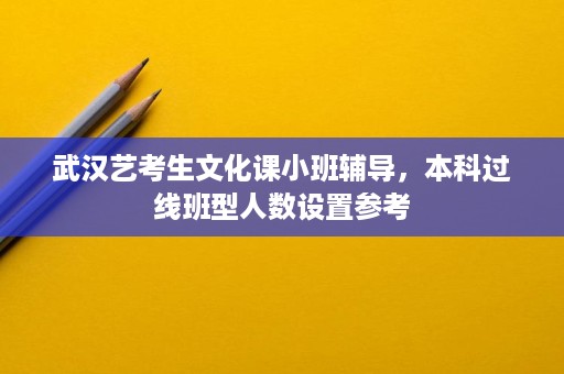 武汉艺考生文化课小班辅导,本科过线班型人数设置参考 武汉艺考生文化课小班辅导,本科过线班型人数设置参考