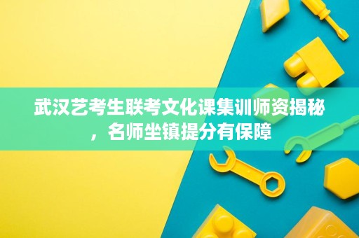 武汉艺考生联考文化课集训师资揭秘,名师坐镇提分有保障 武汉艺考生联考文化课集训师资揭秘,名师坐镇提分有保障