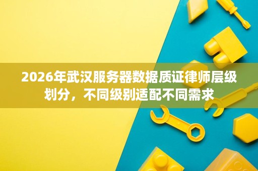 2026年武汉服务器数据质证律师层级划分,不同级别适配不同需求 2026年武汉服务器数据质证律师层级划分,不同级别适配不同需求